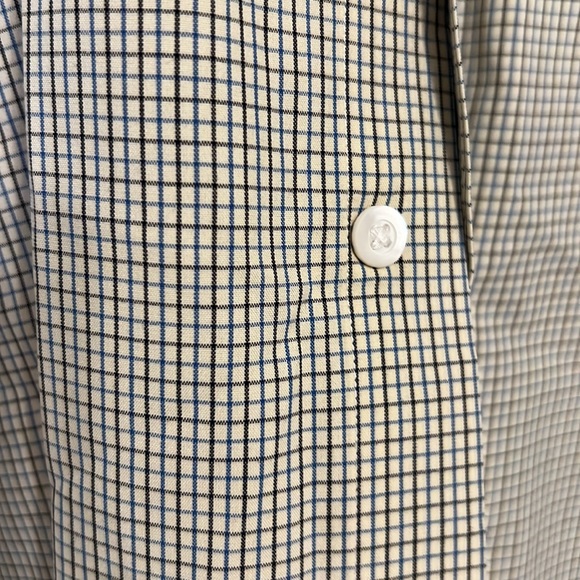 Ralph Lauren Button down shirt - XL - blue and black check on green/khaki color - Picture 3 of 5